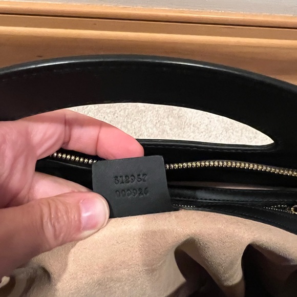 💯 Authentic Gucci Ophidia Brown Suede Cut Out Top Handle Shoulder Bag - Picture 11 of 12